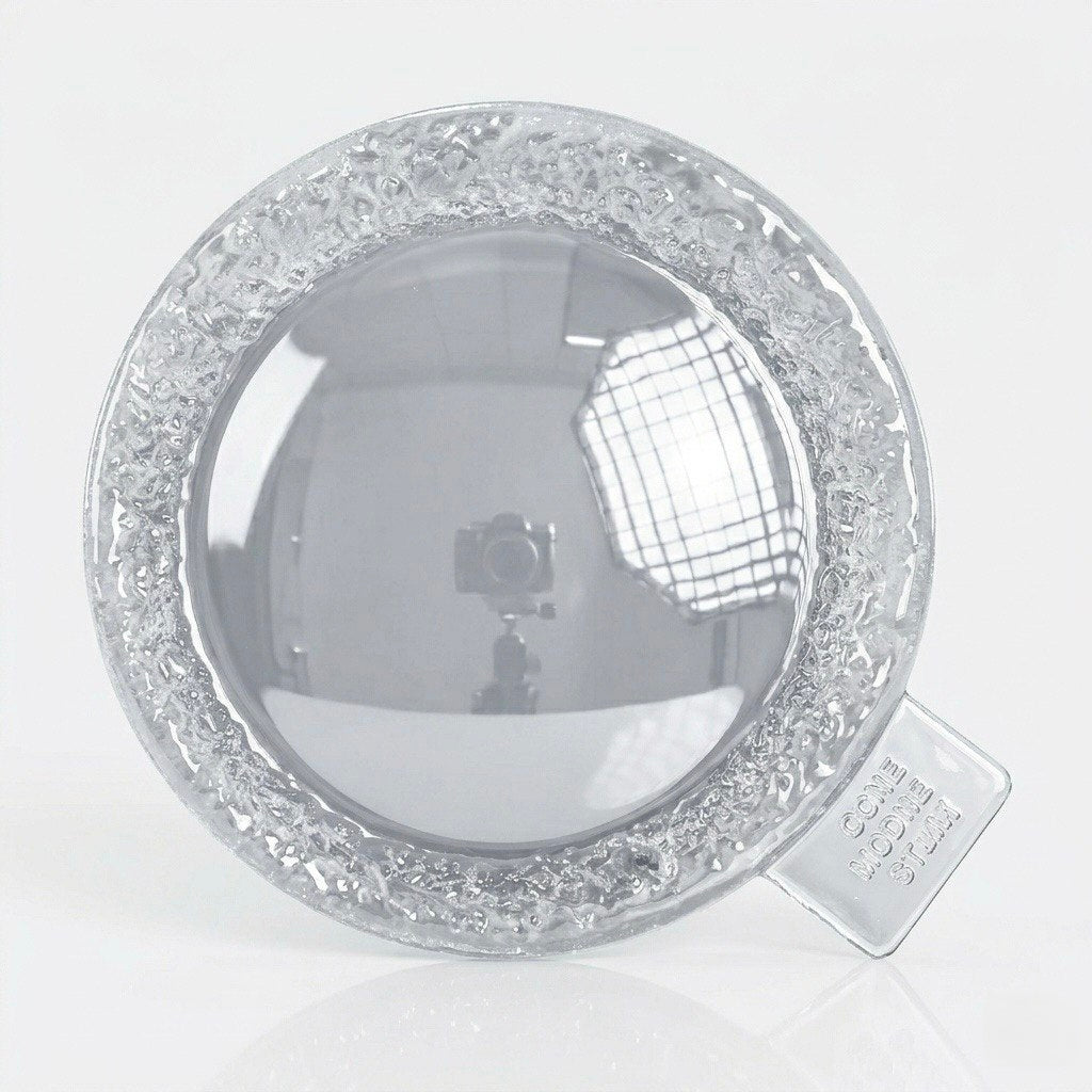 Crystal Edge Round Coaster Mold | Sparkling Silicone Tray Mold