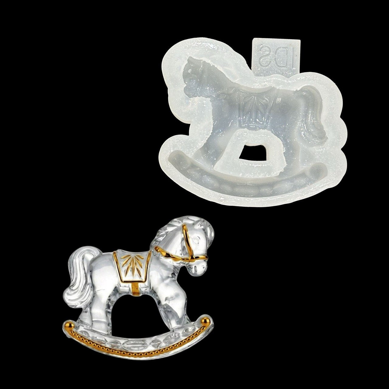 Vintage Rocking Horse Silicone Mold for Resin