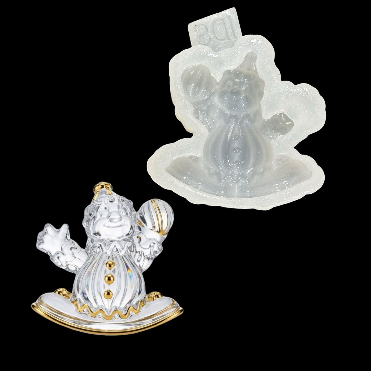 Pierrot Clown Silicone Mold for Resin
