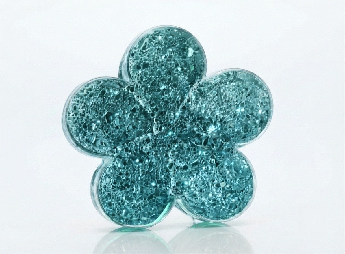 Daisy Silicone Mold with Crystalline Druzy Texture