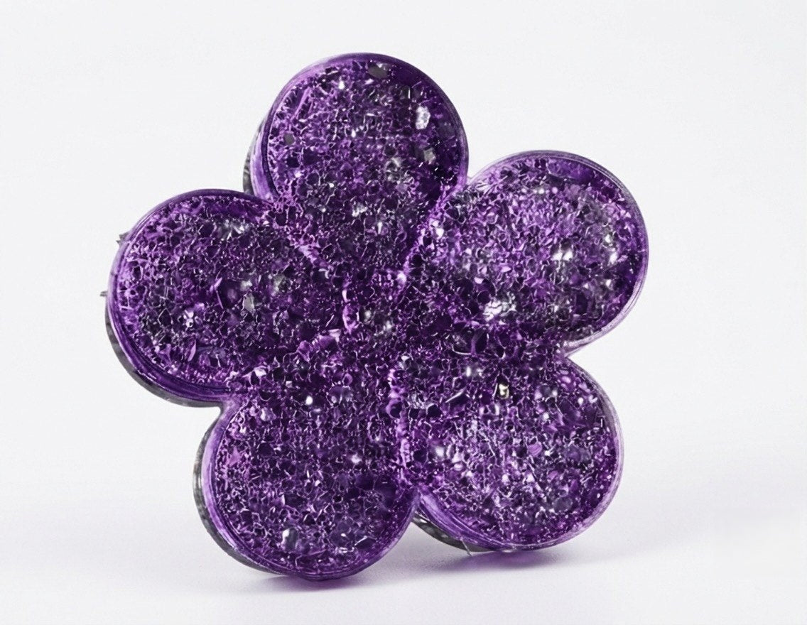 Daisy Silicone Mold with Crystalline Druzy Texture