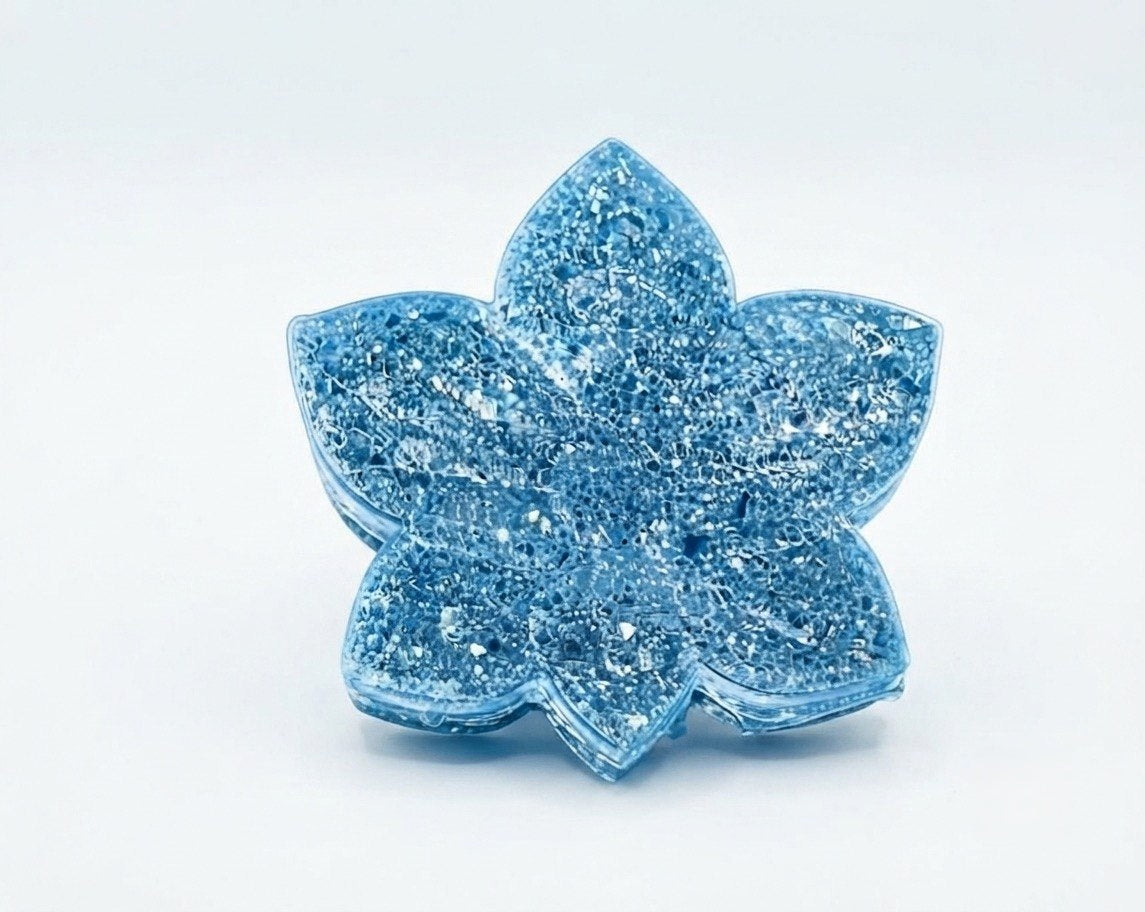 Orchid Silicone Mold with Crystalline Druzy Texture