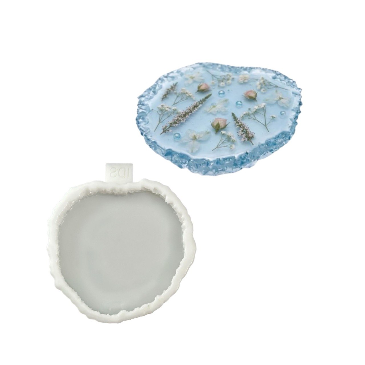 Irregular Crystal Edge Tray Silicone Mold – 16 cm