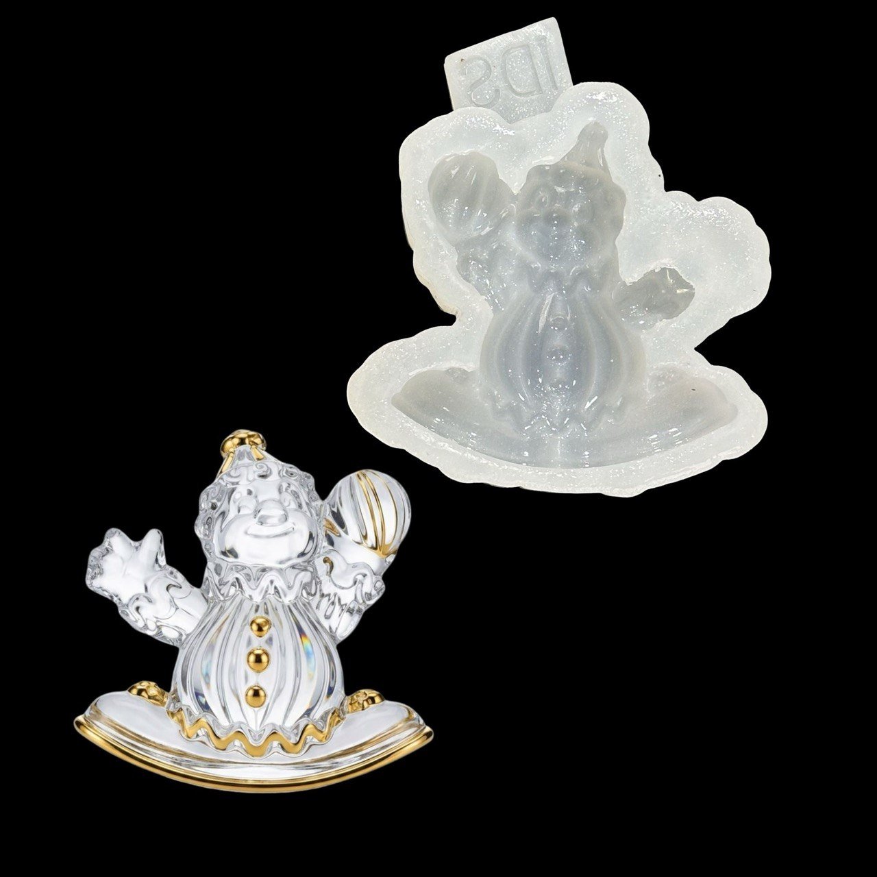 Pierrot Clown Silicone Mold for Resin - Ideas Decor Shop