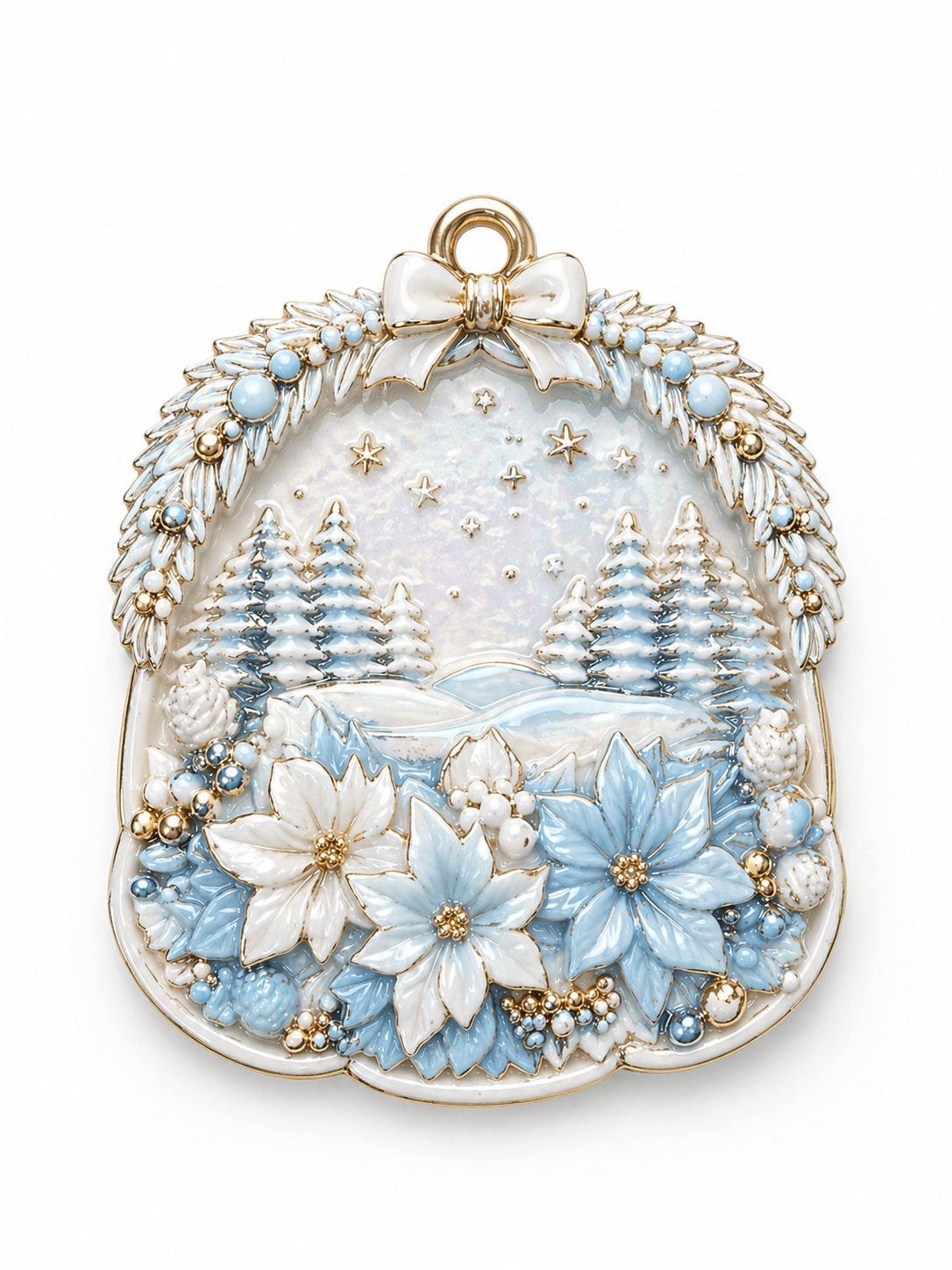 Poinsettia Ornament Silicone Mold - Ideas Decor Shop