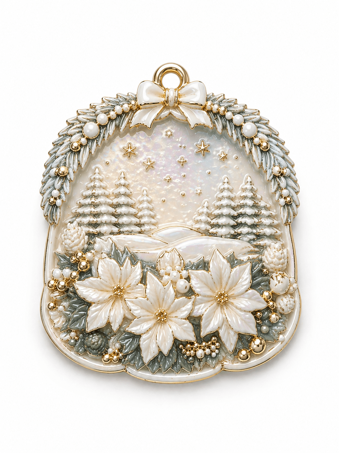 Poinsettia Ornament Silicone Mold - Ideas Decor Shop