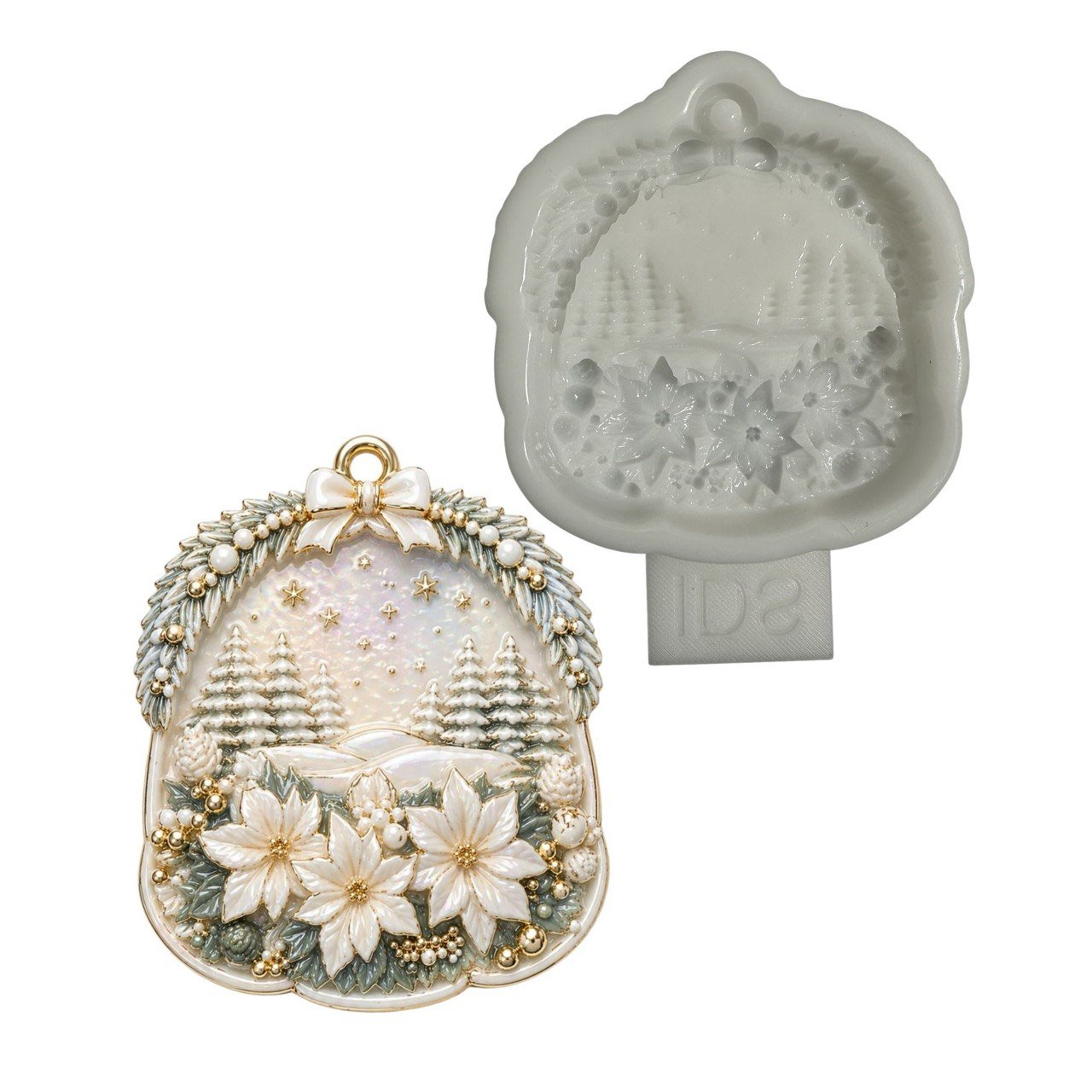 Poinsettia Ornament Silicone Mold - Ideas Decor Shop
