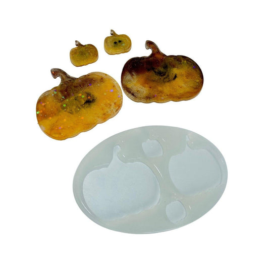 Pumpkin Coaster Set Large Silicone Mold for Resin and Epoxy Art - Ideas Decor Shop