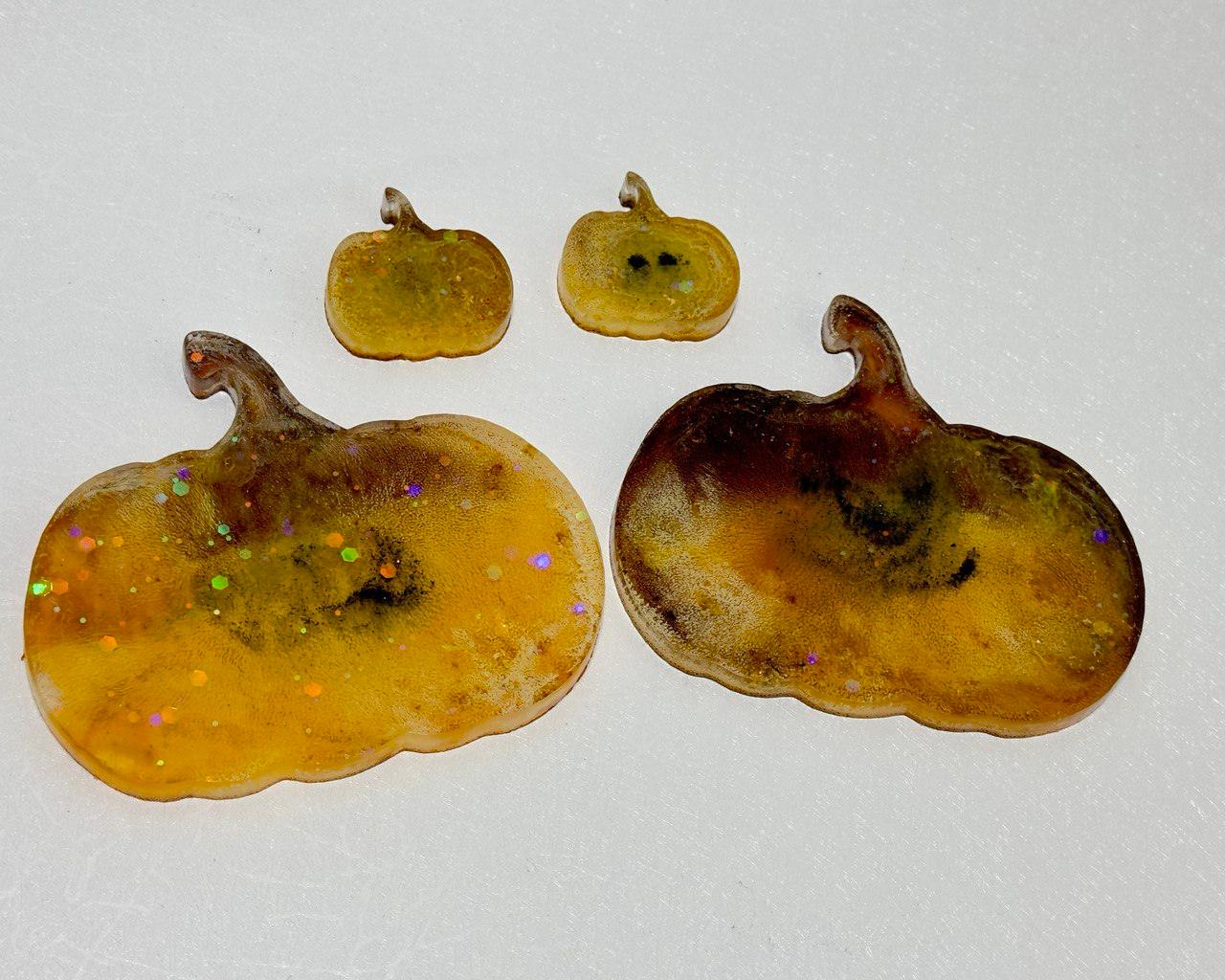 Pumpkin Coaster Set Large Silicone Mold for Resin and Epoxy Art - Ideas Decor Shop