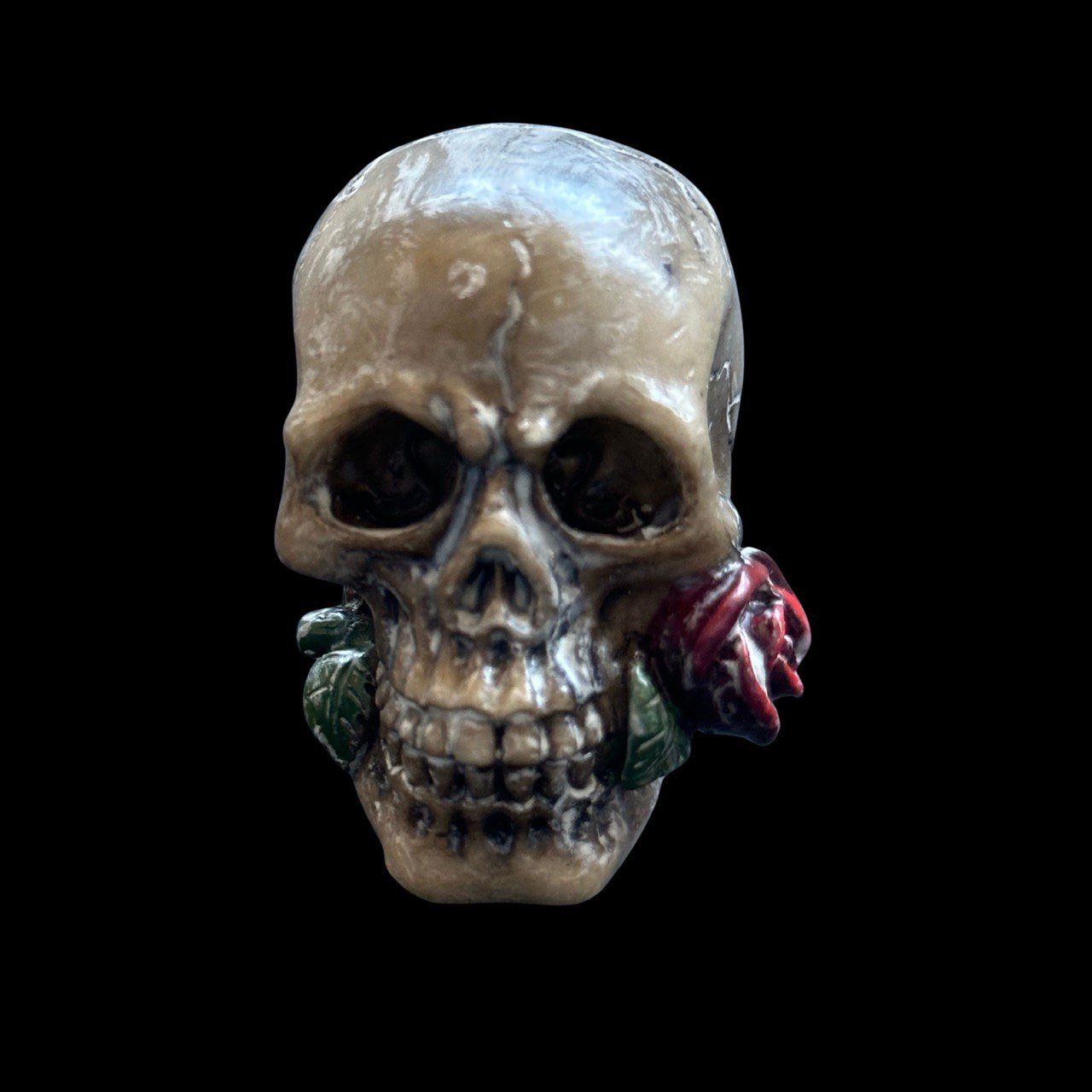 Realistic Skull with Rose Silicone Mold - Ideas Decor Shop