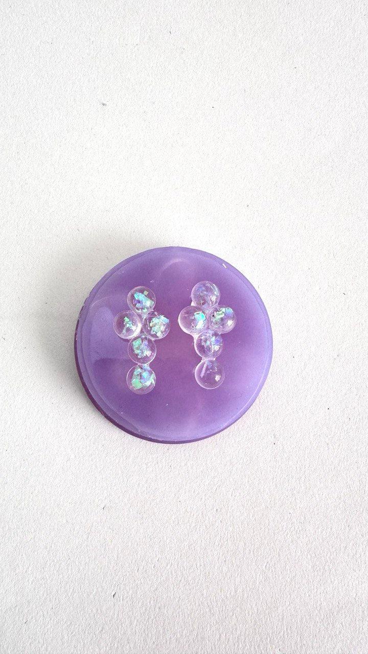 Resin Cross Bubble Jewelry Mold, Pendant - Earrings Set - Ideas Decor Shop