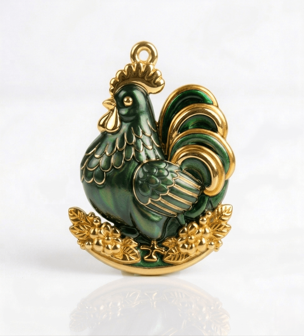 Rooster Pendant Silicone Mold for Resin & Jesmonite Crafts - Ideas Decor Shop
