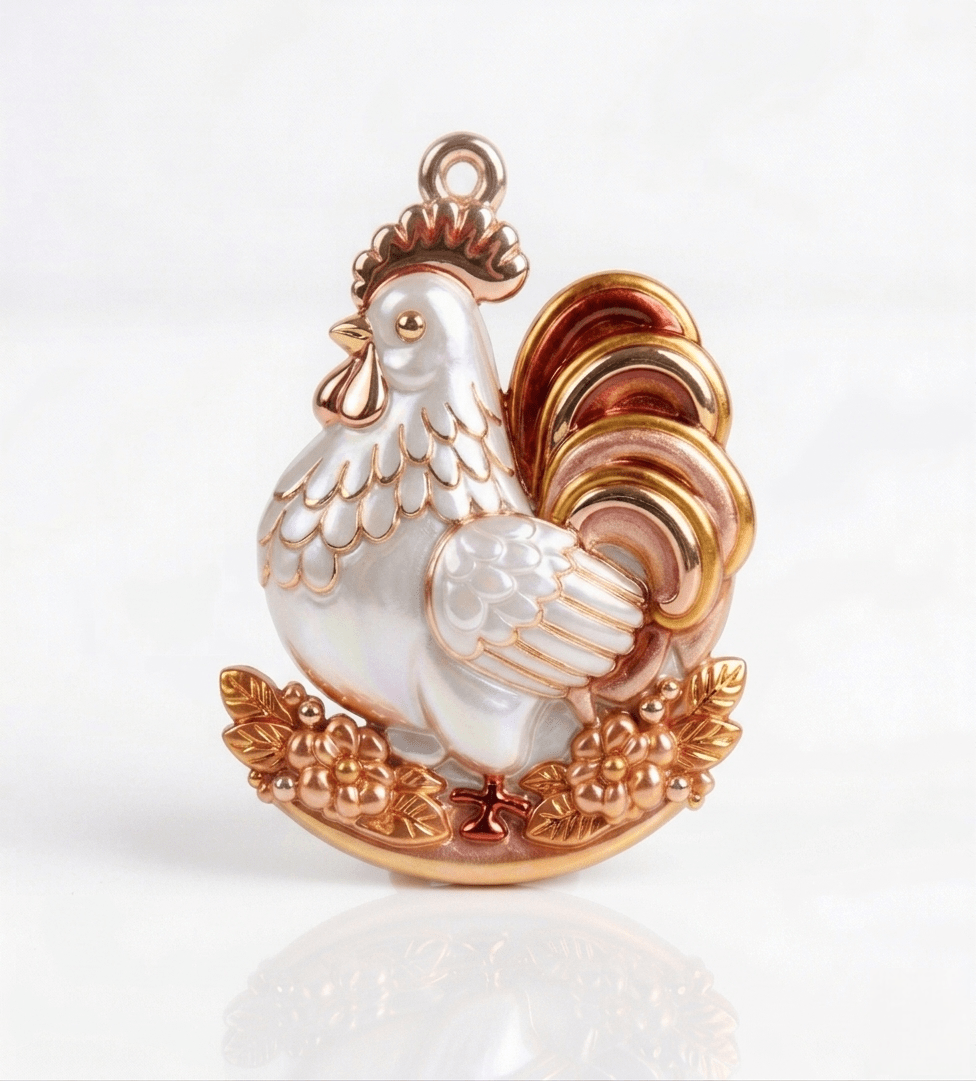 Rooster Pendant Silicone Mold for Resin & Jesmonite Crafts - Ideas Decor Shop