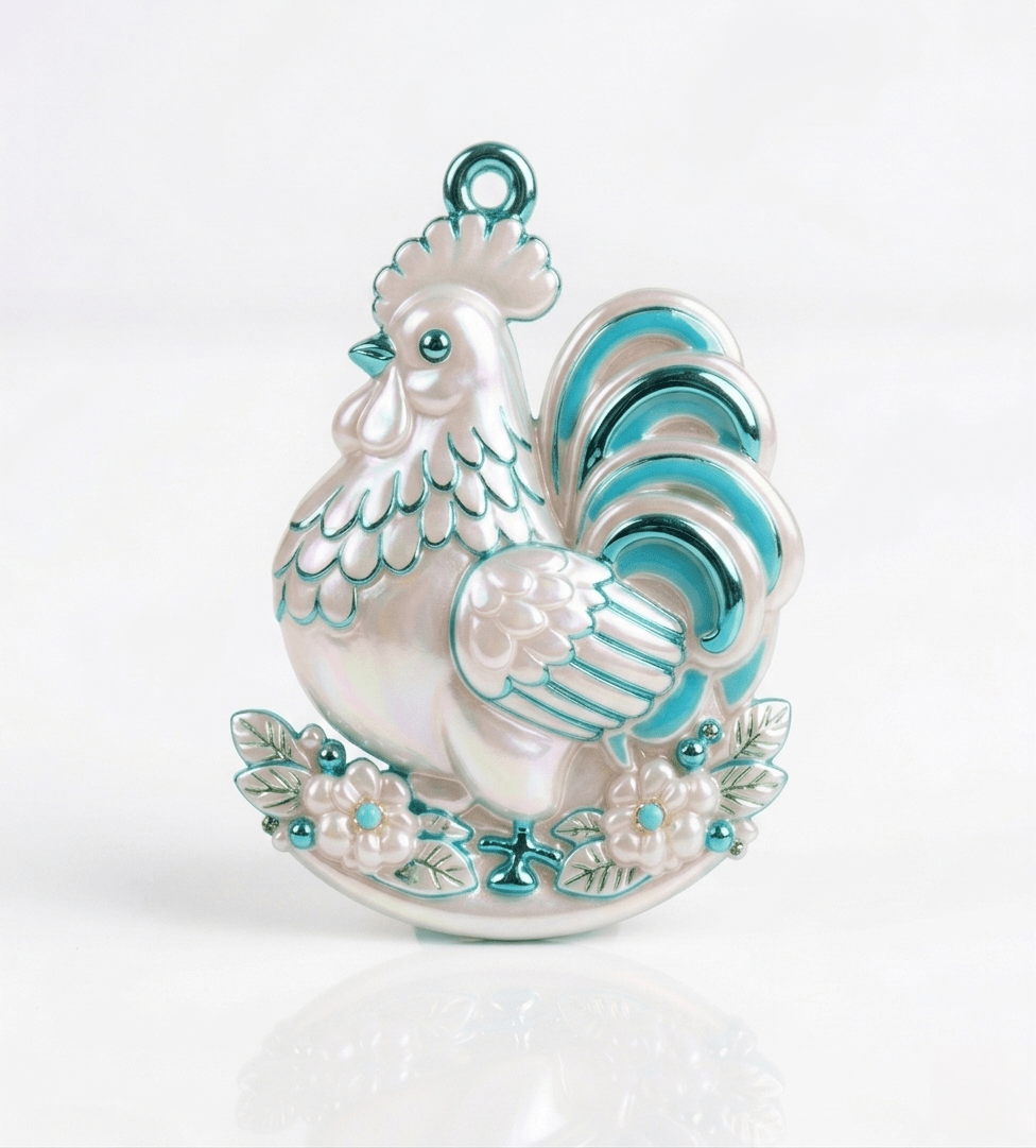 Rooster Pendant Silicone Mold for Resin & Jesmonite Crafts - Ideas Decor Shop