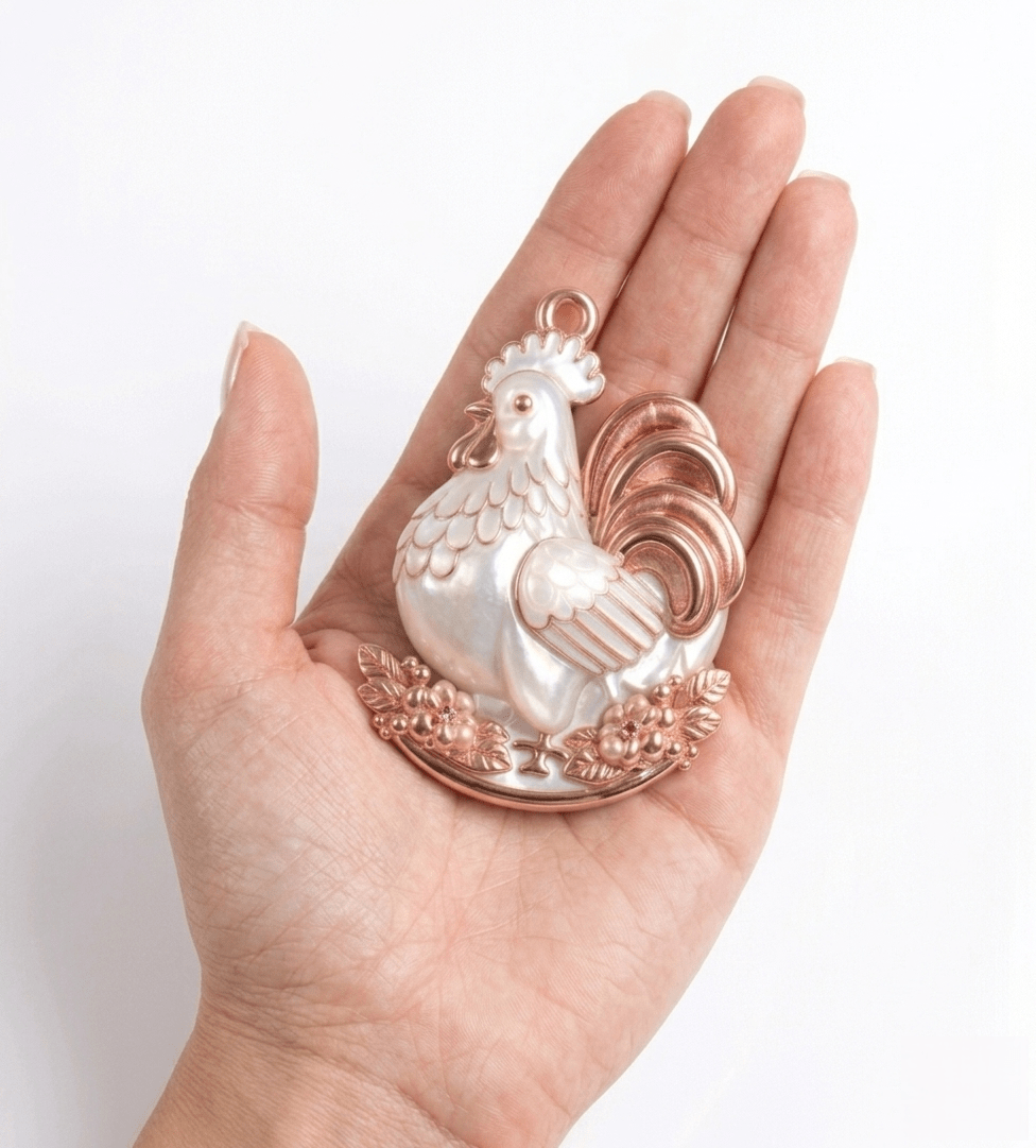 Rooster Pendant Silicone Mold for Resin & Jesmonite Crafts - Ideas Decor Shop