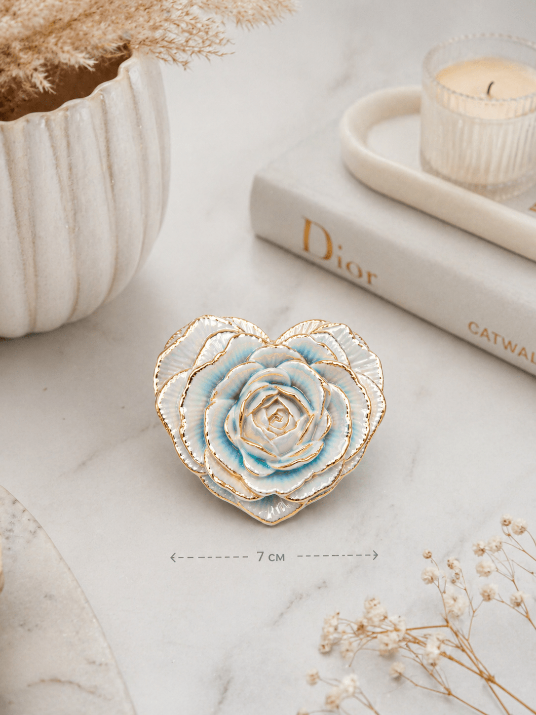Rose Heart Silicone Mold - Ideas Decor Shop
