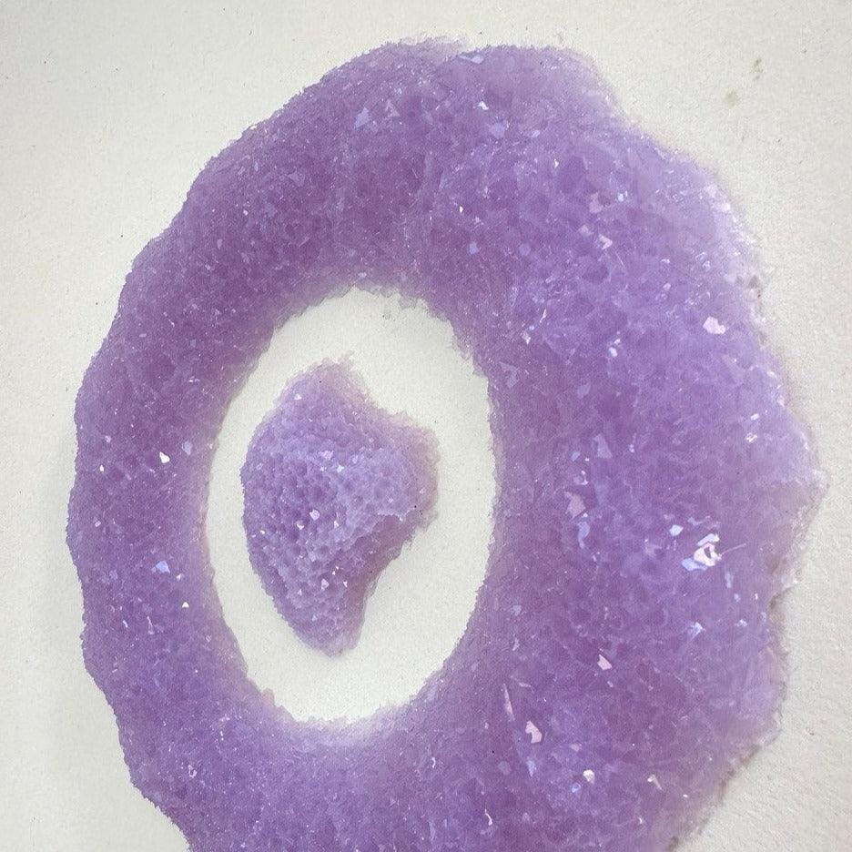 Round Amethyst Druzy Silicone Mold with Bonus Little Druzy - Ideas Decor Shop