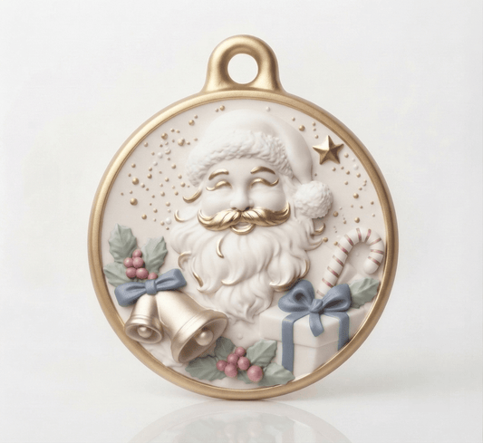 Santa Claus Christmas Ornament Silicone Mold - Ideas Decor Shop