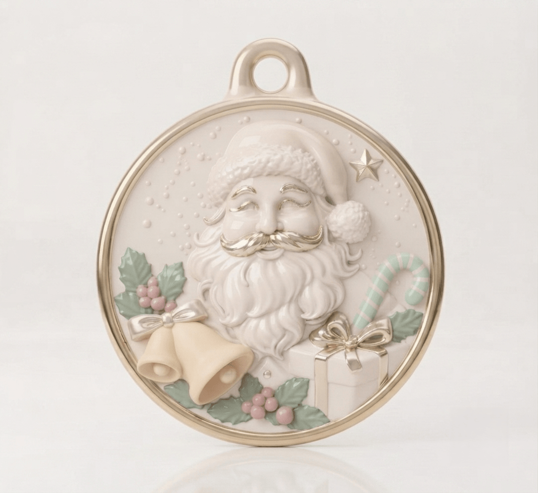 Santa Claus Christmas Ornament Silicone Mold - Ideas Decor Shop