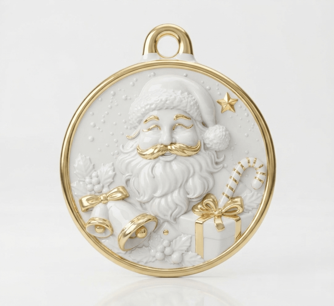 Santa Claus Christmas Ornament Silicone Mold - Ideas Decor Shop