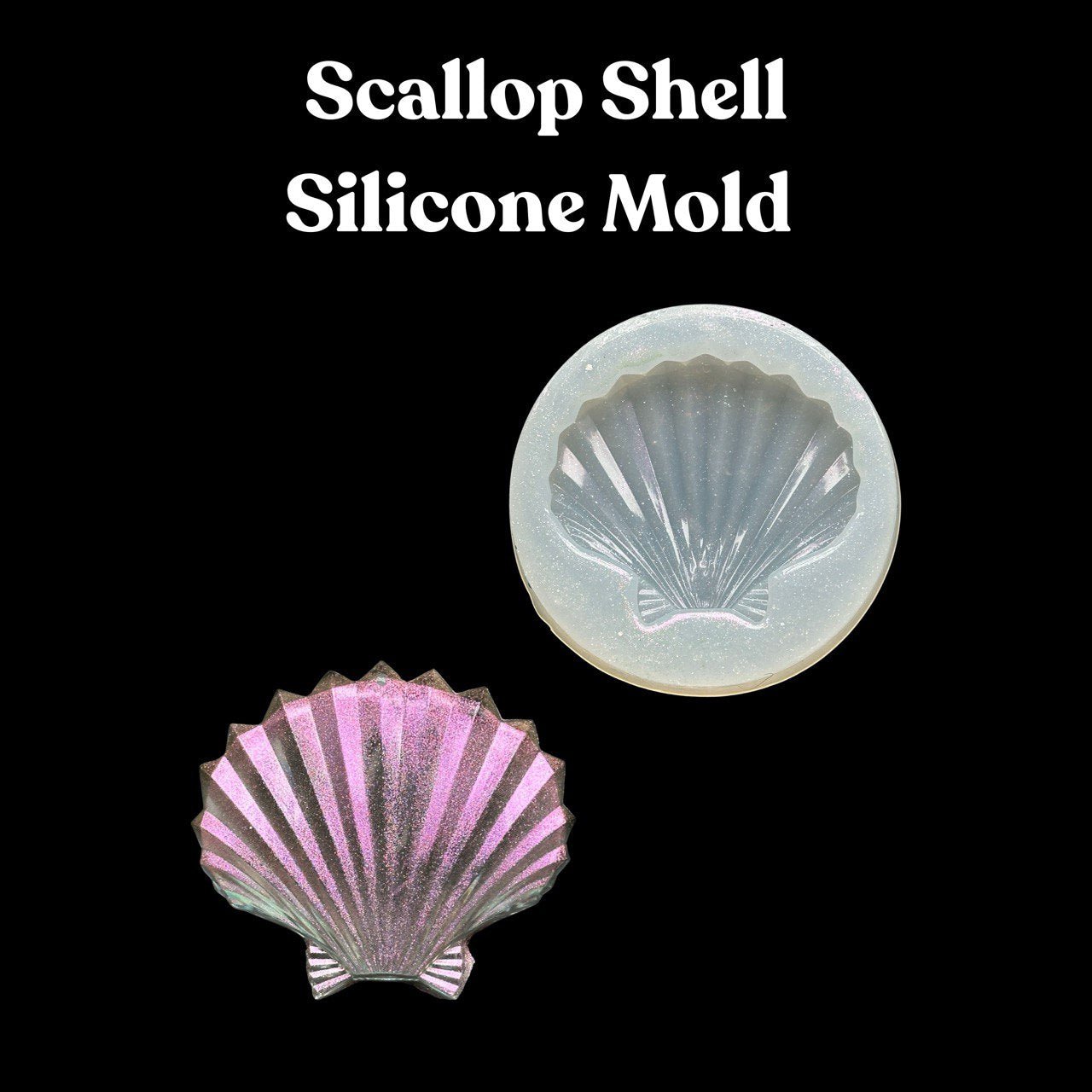 Scallop Shell Silicone Mold for Resin Art - Ideas Decor Shop