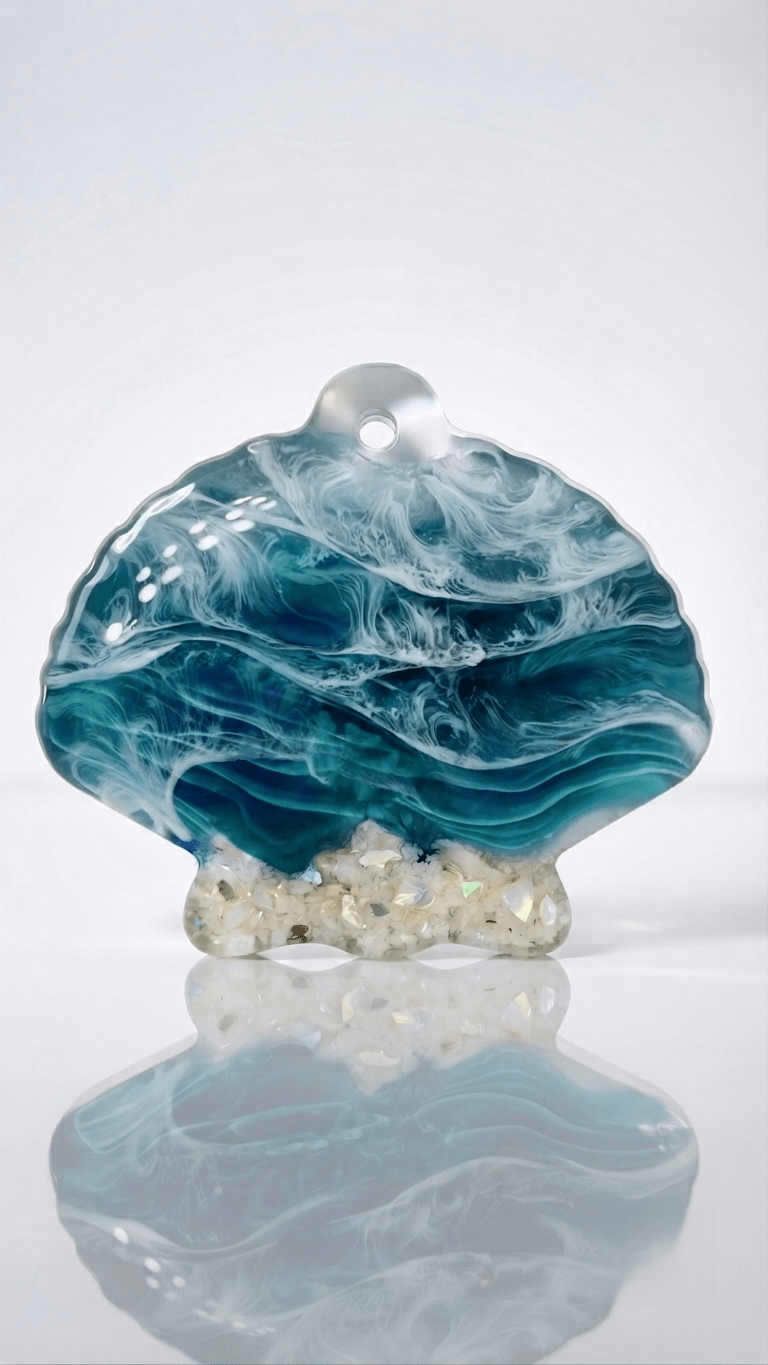 Seashell Silicone Mold Glossy Ocean Shell - Ideas Decor Shop