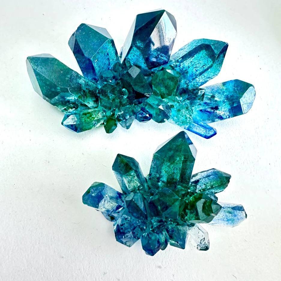 Shiny Crystal Cluster Resin Mould with Druzy Texture - Set of 2 - Ideas Decor Shop