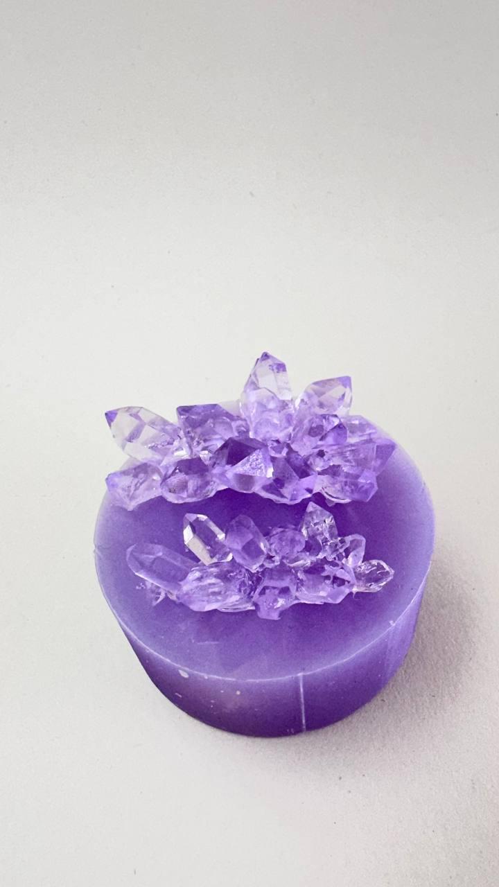Shiny Crystal Silicone Mold Set - Luxurious Cluster Design for Resin Art - Ideas Decor Shop