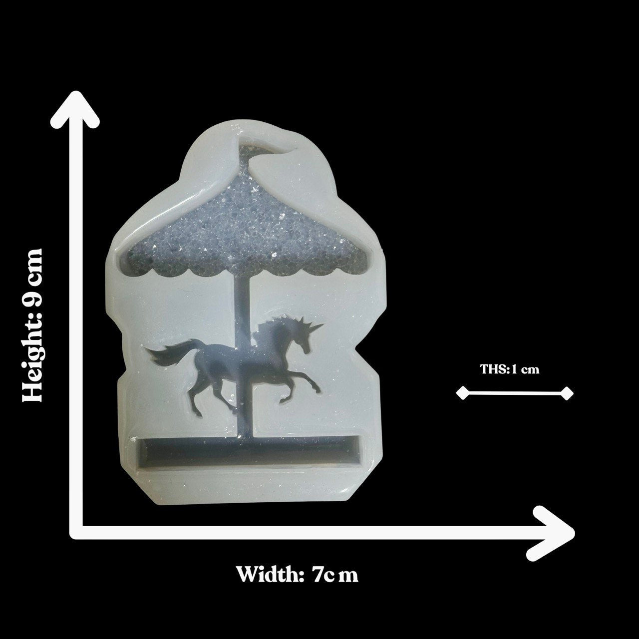 Silicone Carousel Mold with Unicorn - Ideas Decor Shop