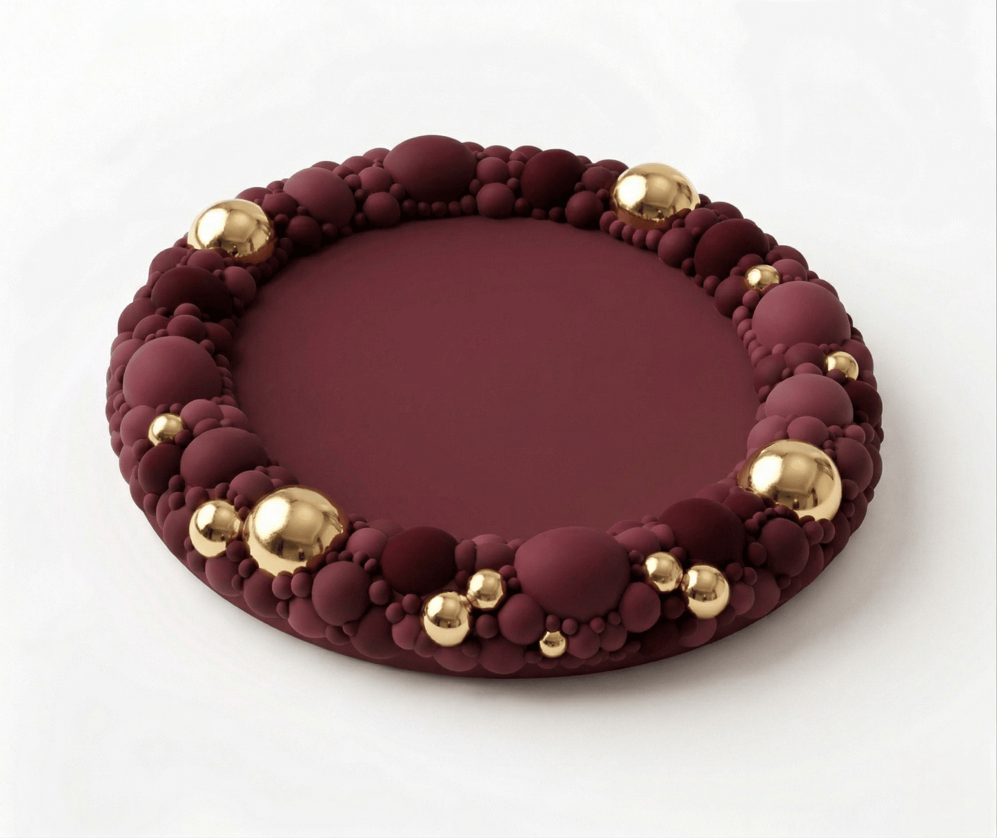 Silicone Coaster Mold: Round Bubble Edge - Ideas Decor Shop