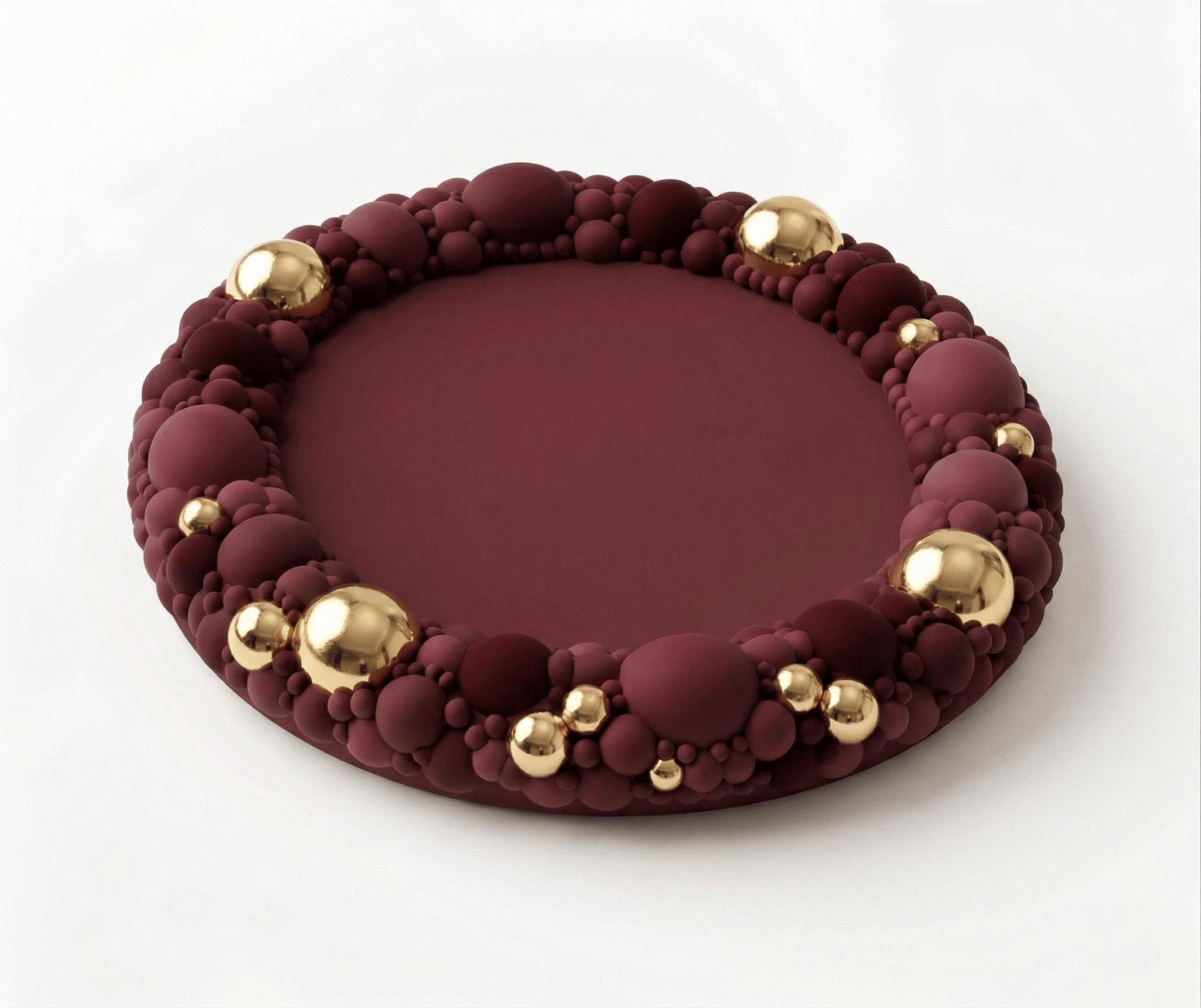 Silicone Coaster Mold: Round Bubble Edge - Ideas Decor Shop