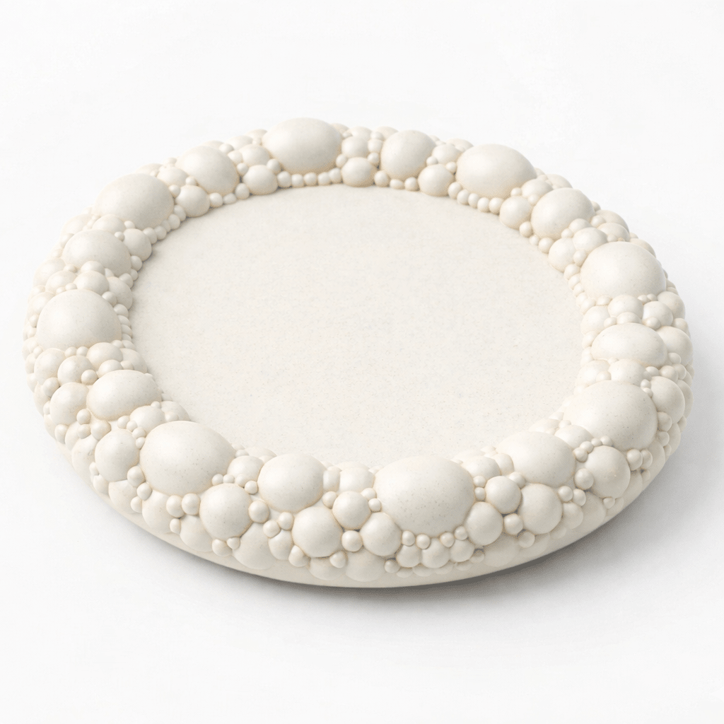 Silicone Coaster Mold: Round Bubble Edge - Ideas Decor Shop
