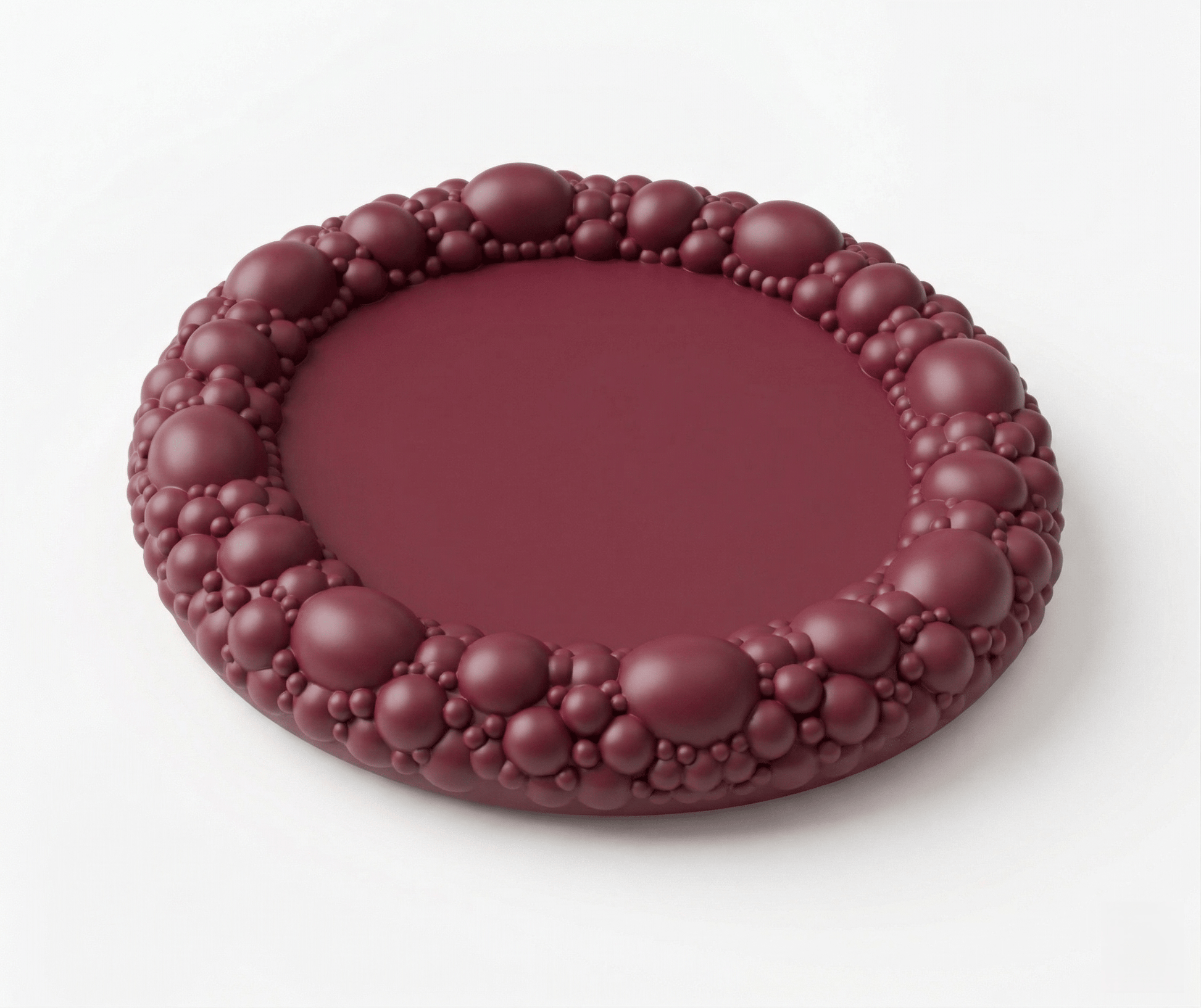 Silicone Coaster Mold: Round Bubble Edge - Ideas Decor Shop