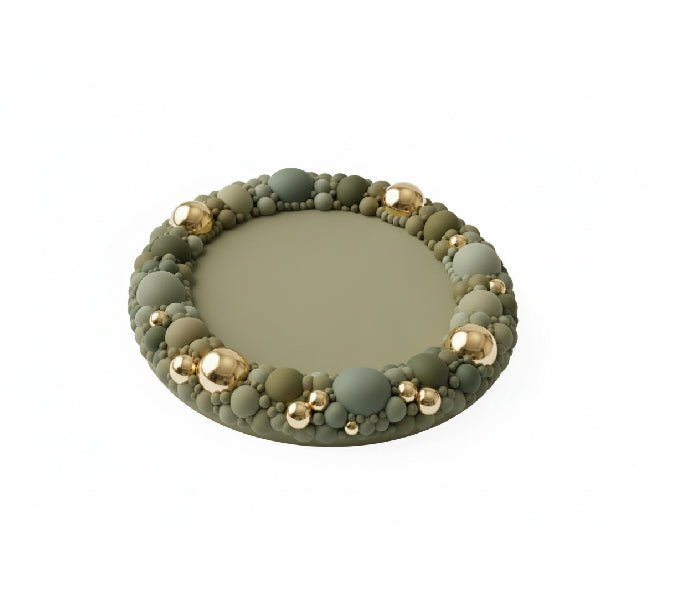 Silicone Coaster Mold: Round Bubble Edge - Ideas Decor Shop