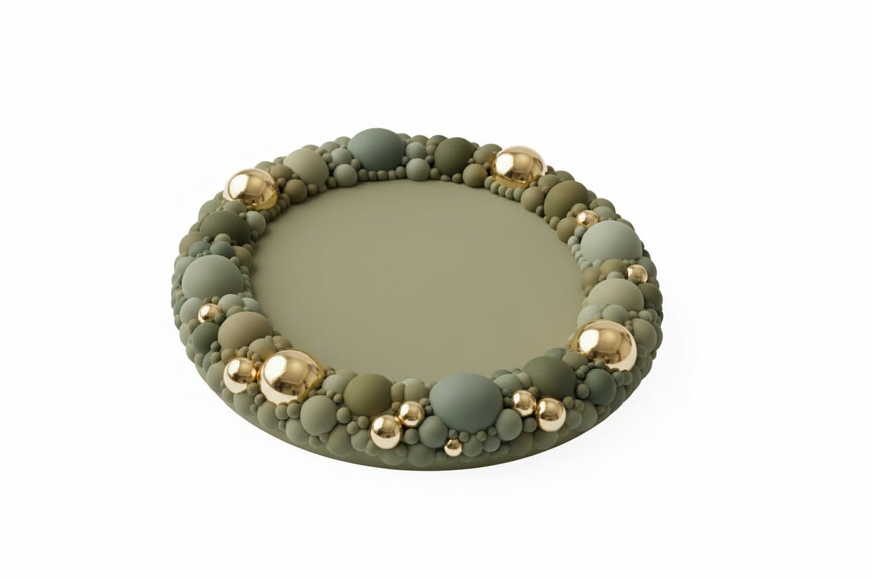 Silicone Coaster Mold: Round Bubble Edge - Ideas Decor Shop