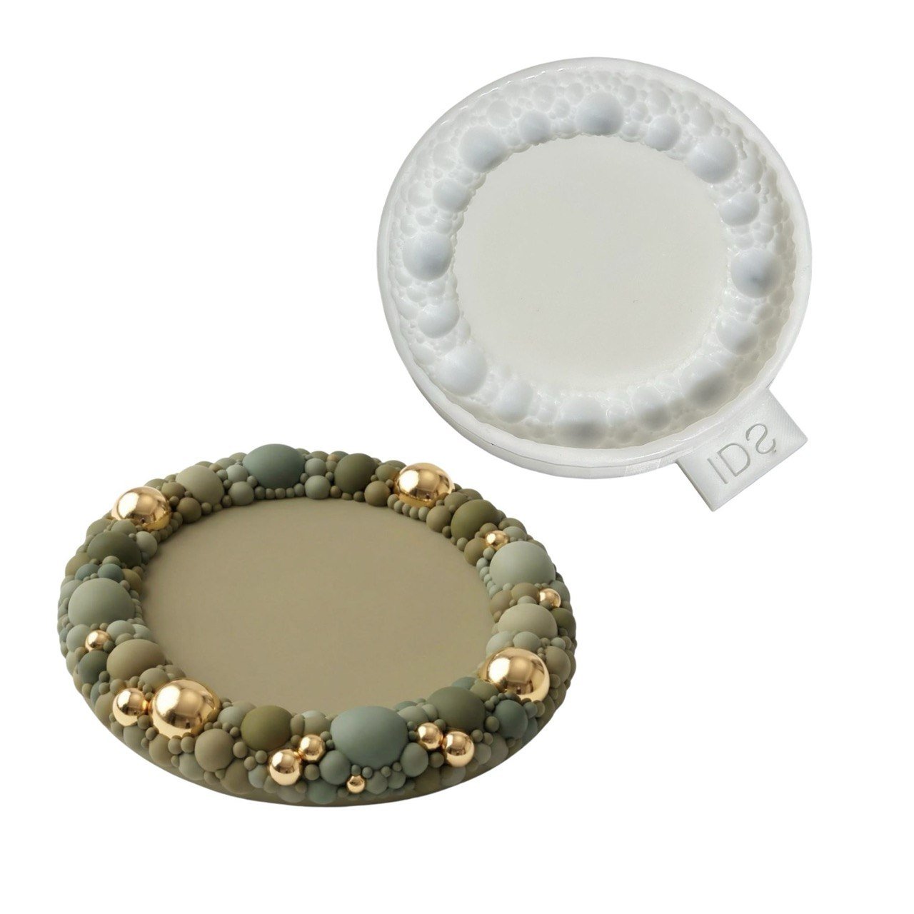 Silicone Coaster Mold: Round Bubble Edge - Ideas Decor Shop