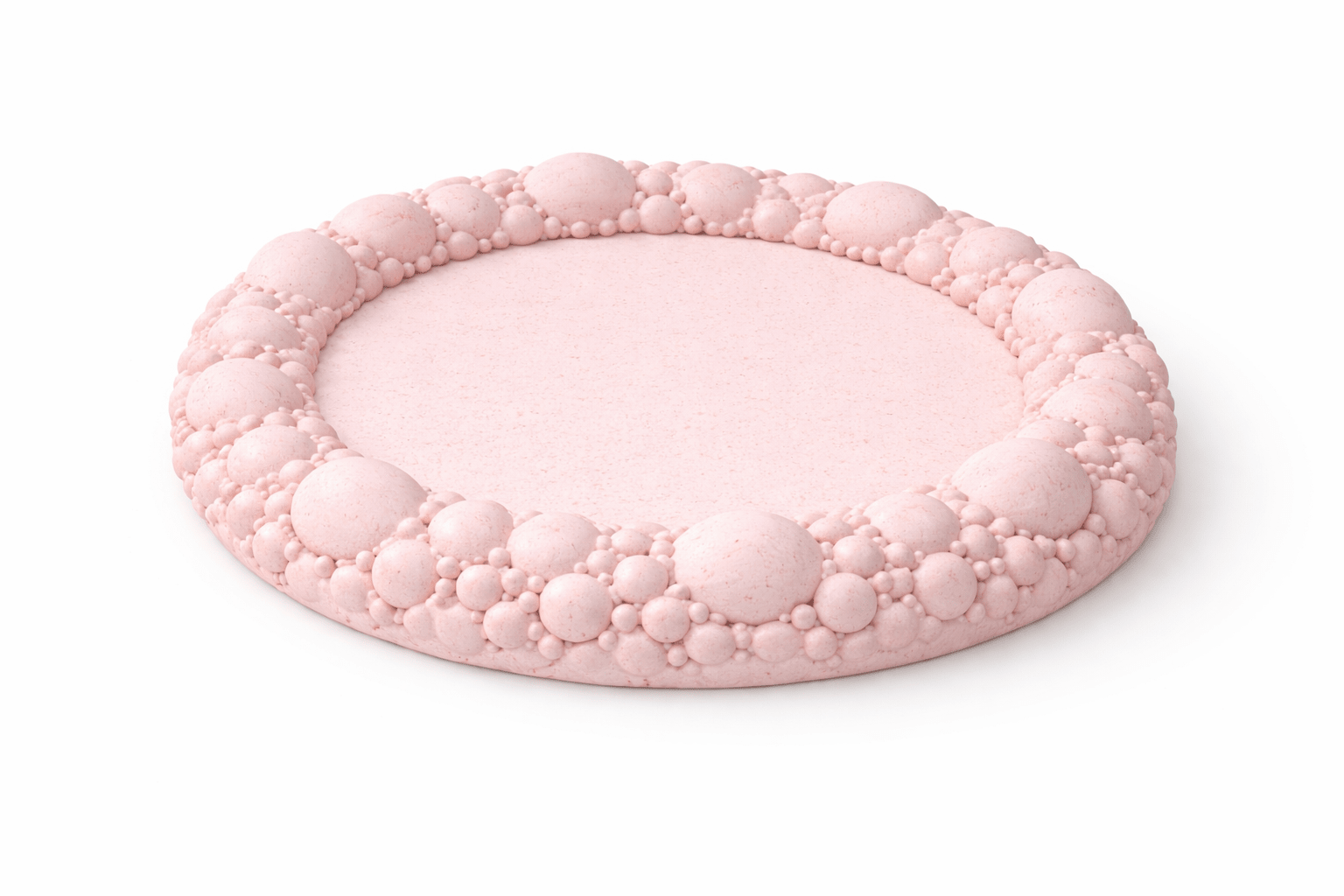 Silicone Coaster Mold: Round Bubble Edge - Ideas Decor Shop