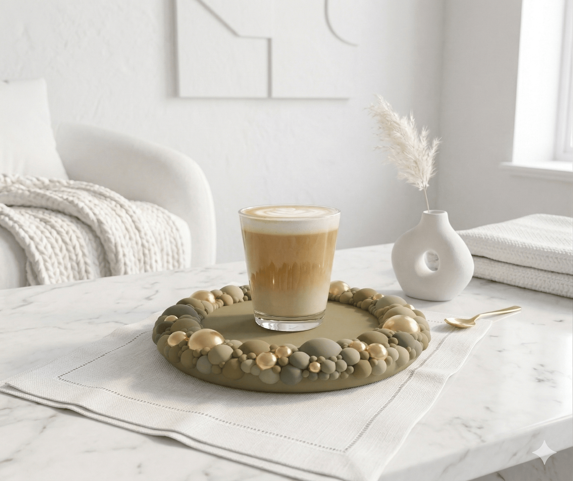 Silicone Coaster Mold: Round Bubble Edge - Ideas Decor Shop