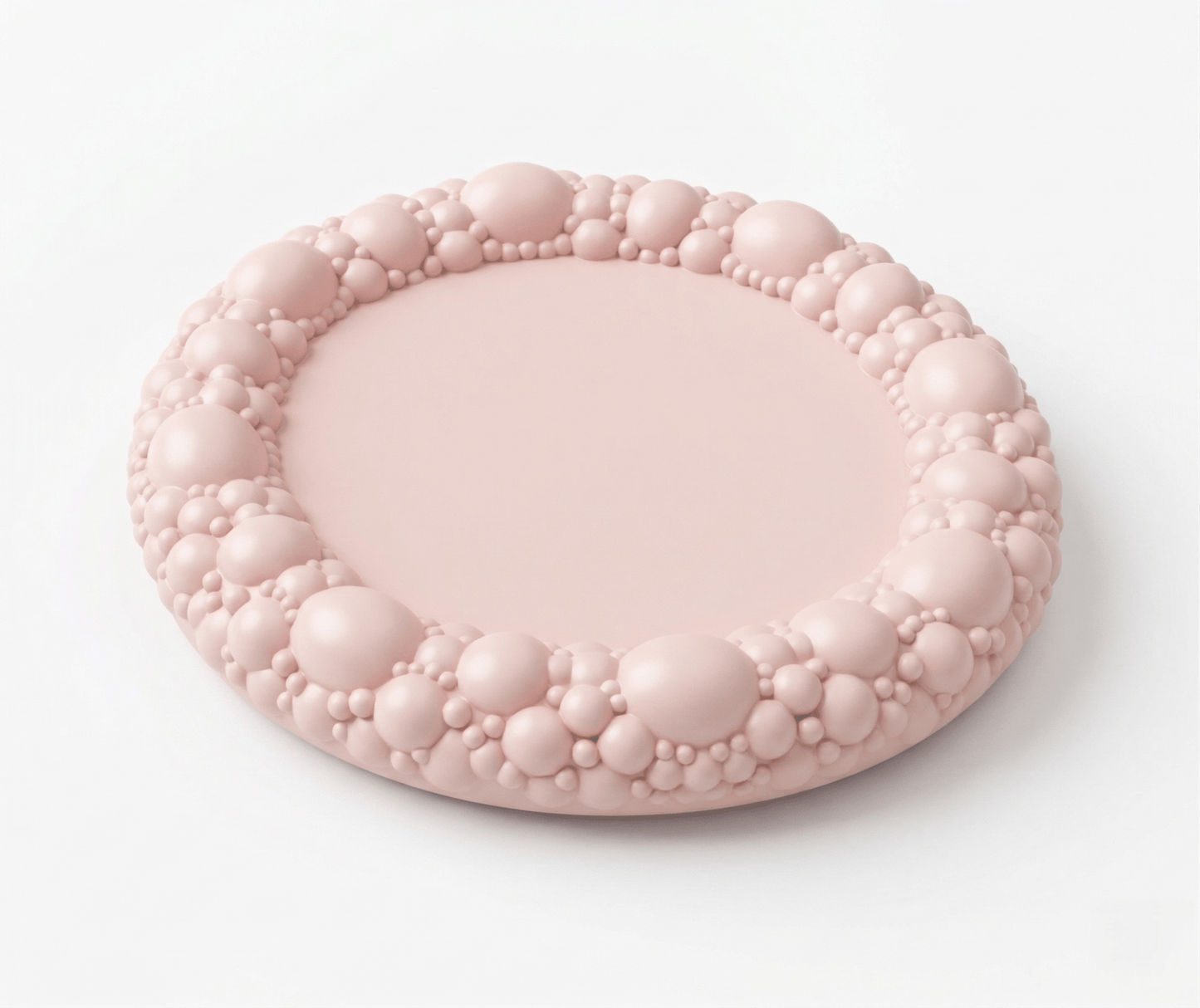 Silicone Coaster Mold: Round Bubble Edge - Ideas Decor Shop