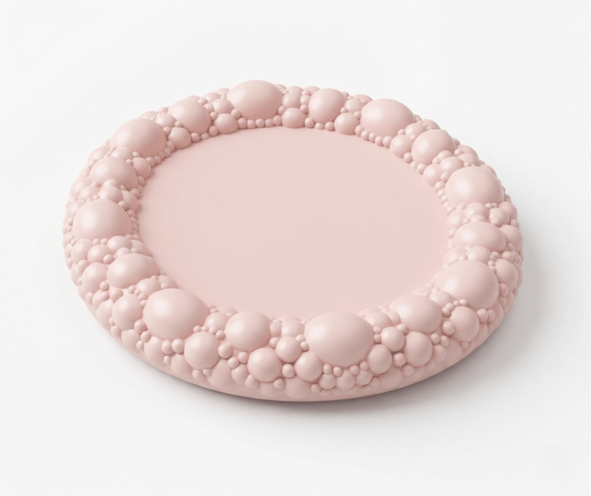 Silicone Coaster Mold: Round Bubble Edge - Ideas Decor Shop