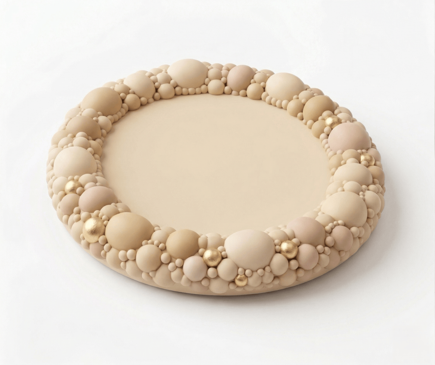 Silicone Coaster Mold: Round Bubble Edge - Ideas Decor Shop