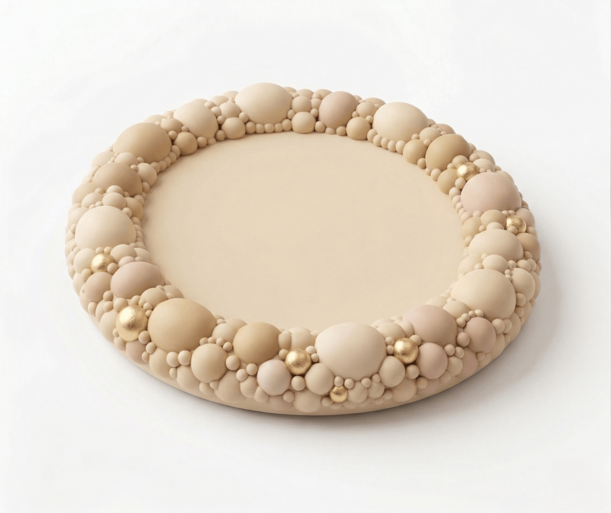 Silicone Coaster Mold: Round Bubble Edge - Ideas Decor Shop