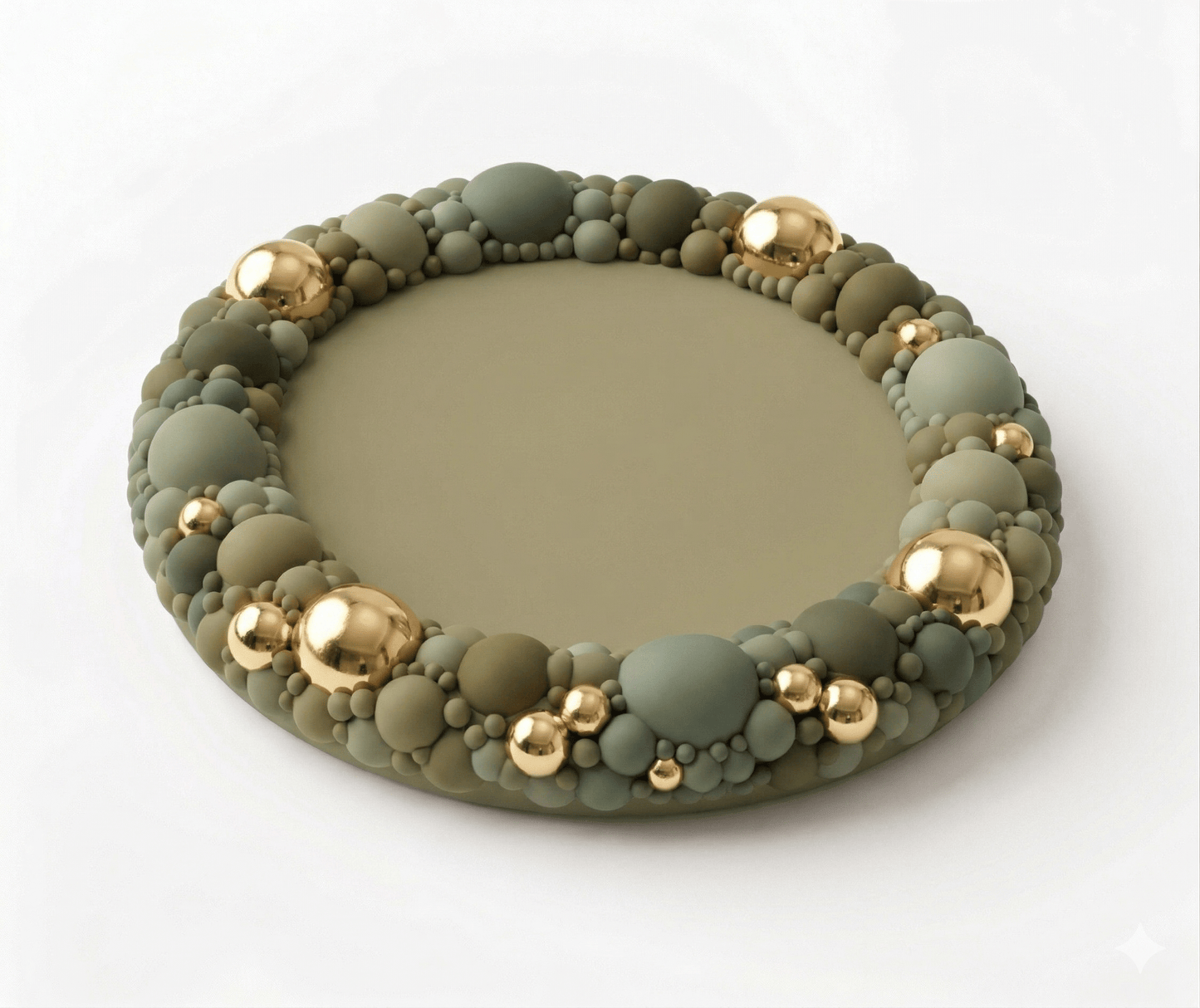 Silicone Coaster Mold: Round Bubble Edge - Ideas Decor Shop