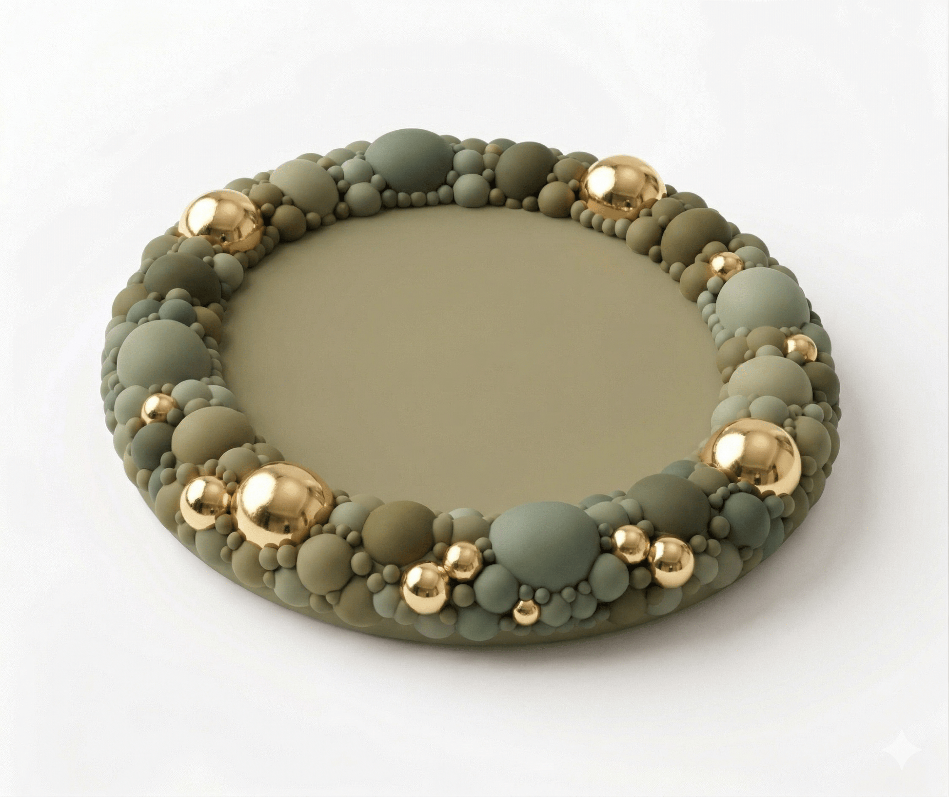 Silicone Coaster Mold: Round Bubble Edge - Ideas Decor Shop