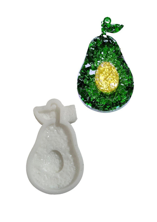 Silicone Mold Avocado Druzy Crystal Pendant - Ideas Decor Shop