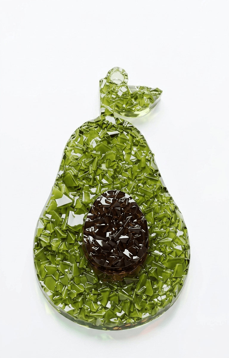 Silicone Mold Avocado Druzy Crystal Pendant - Ideas Decor Shop