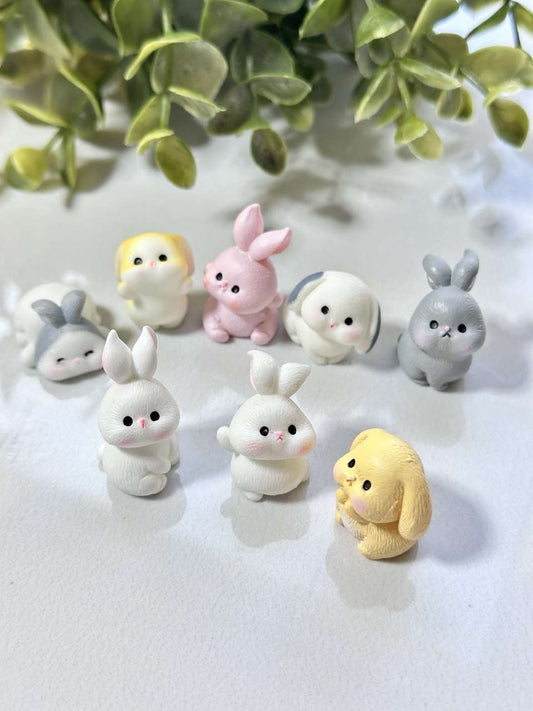 Silicone Mold Bunny Figurines – Mini Rabbit Resin Mold Set of 8 - Ideas Decor Shop