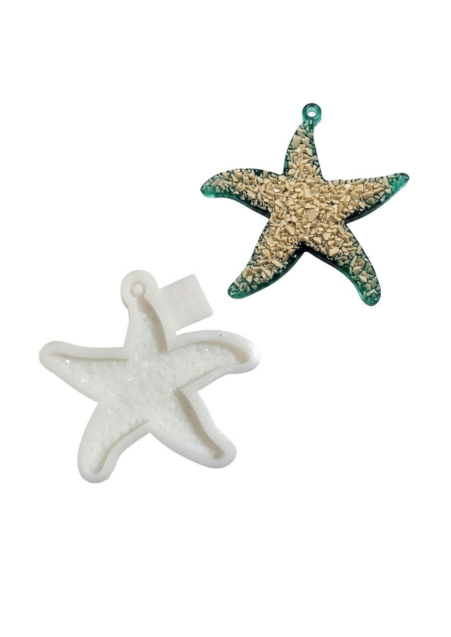 Silicone Mold Crystal Druzy Starfish - Ideas Decor Shop