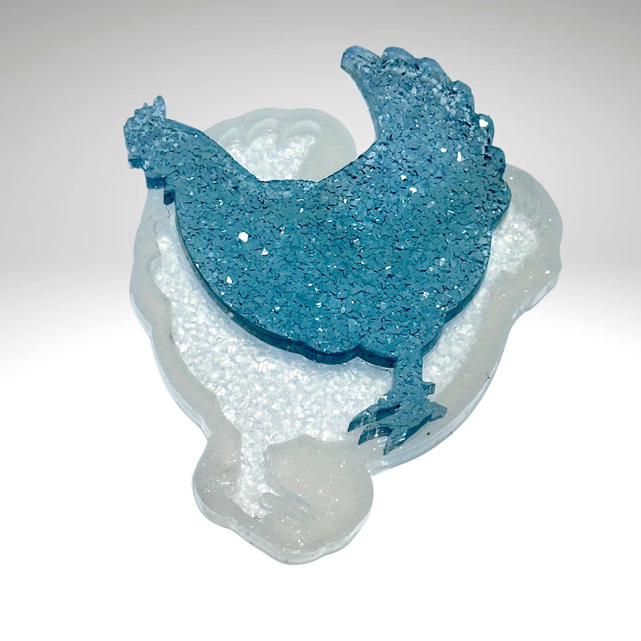 Silicone Mold for Chicken with Crystals Druzy Chicken Mold - Ideas Decor Shop