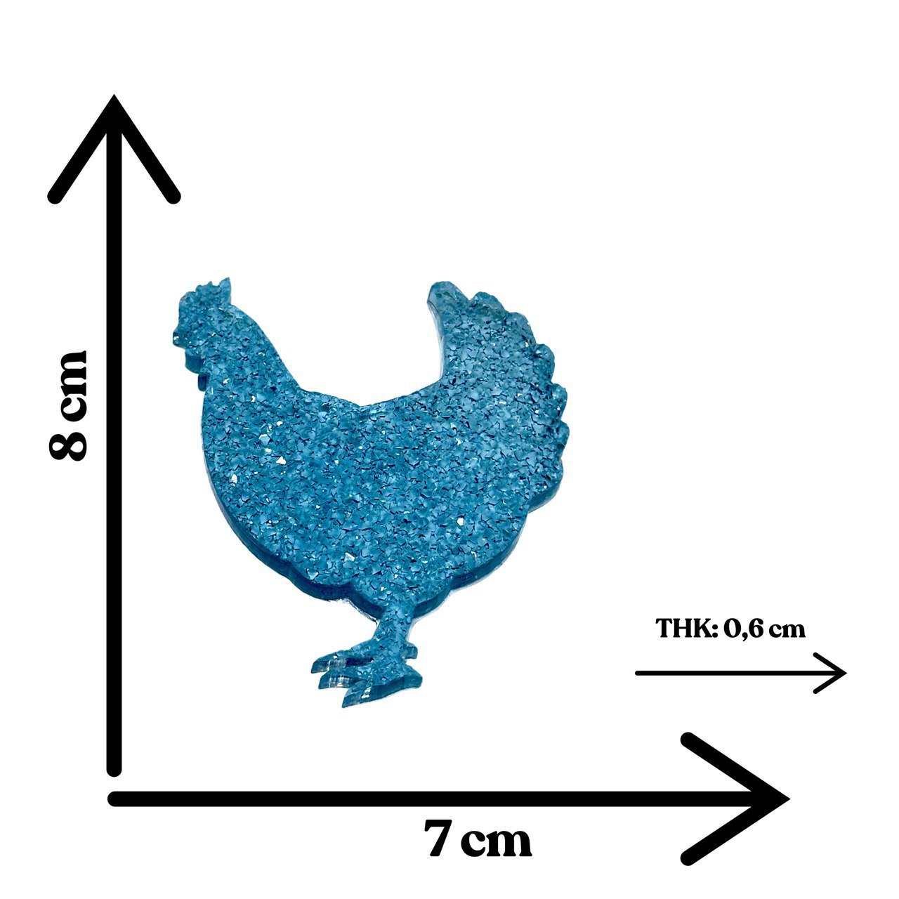 Silicone Mold for Chicken with Crystals Druzy Chicken Mold - Ideas Decor Shop